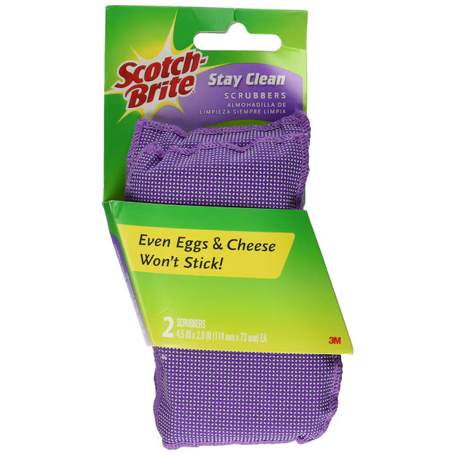 Scotch-Brite ScotchBrite Clean Rinse Scrubber Durable 2Pack for Effortless Cleaning