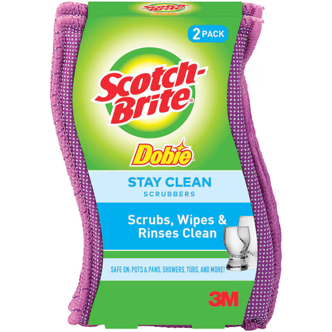 Scotch-Brite ScotchBrite Clean Rinse Scrubber Durable 2Pack for Effortless Cleaning