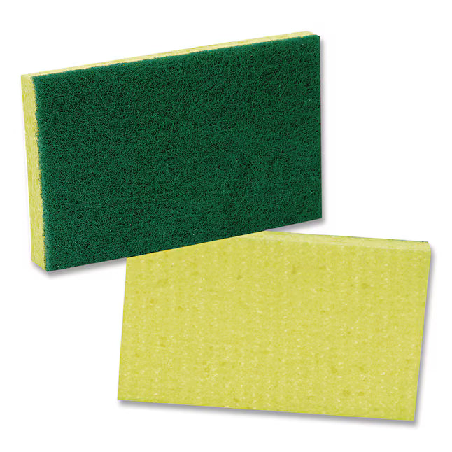 Scotch-Brite Medium-Duty Scrubbing Sponge Thick Yellow/Green