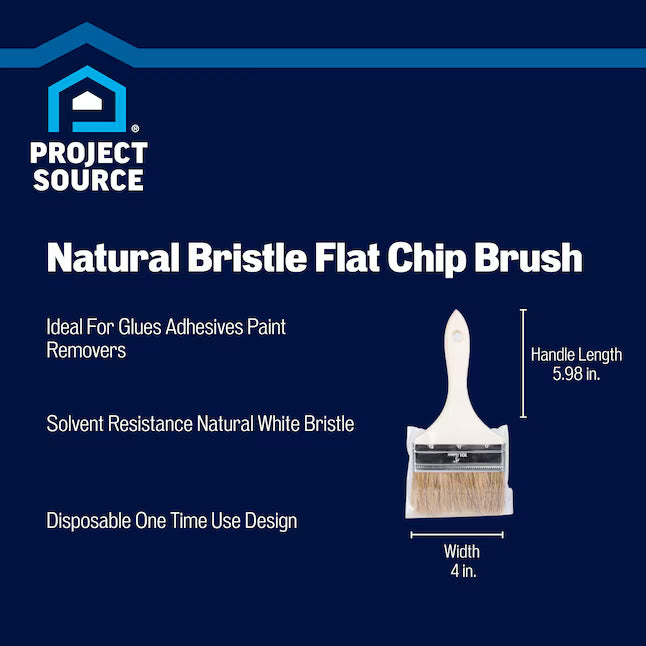 Project Source 4-in Flat Chip Brush