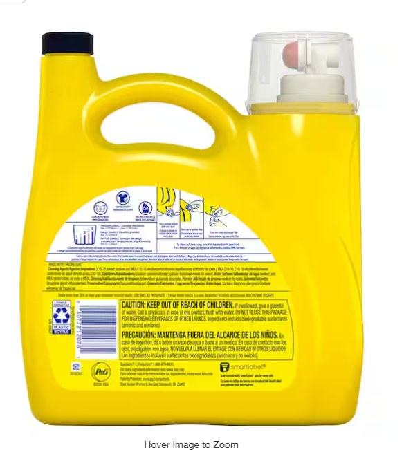 Simply All in One Refreshing Breeze Scent Liquid Laundry Detergent, 89-Loads, 117 fl. oz.