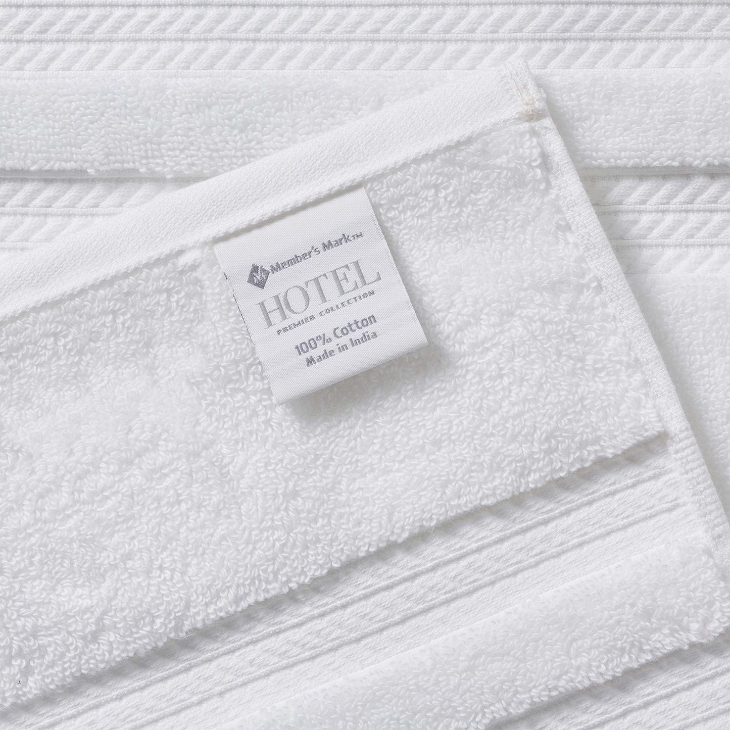 Member’s Mark Hotel Premier Luxury Hand Towel – 100% Cotton Soft and Absorbent