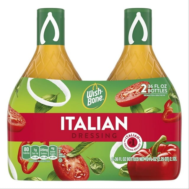 Wish-Bone Italian Dressing Twin Pack, 36 oz Bottles (2-Pack)