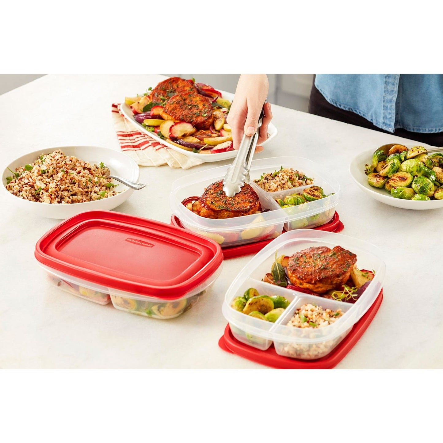 Rubbermaid 14-Piece Easy Find Lids Meal Prep Food Storage Containers
