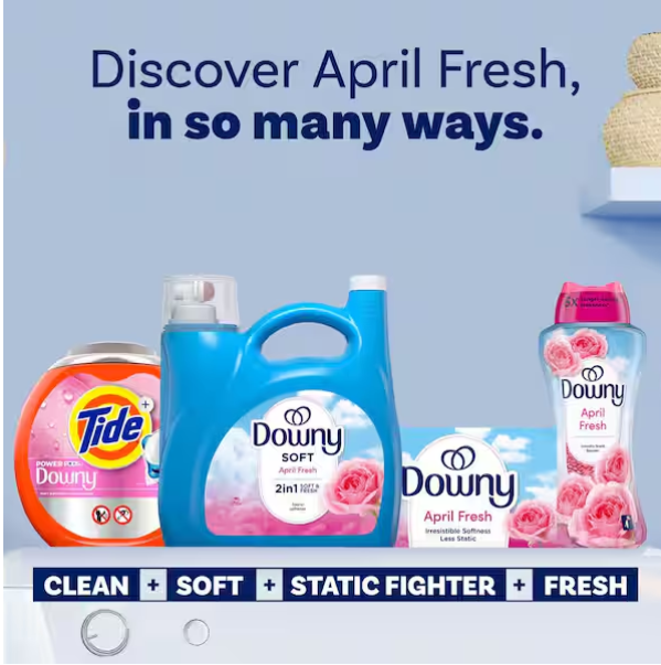Ultra April Fresh Scent Liquid Fabric Softener, 190-Loads, 140 fl. oz.
