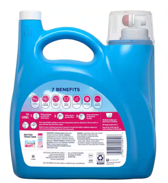 Ultra April Fresh Scent Liquid Fabric Softener, 190-Loads, 140 fl. oz.