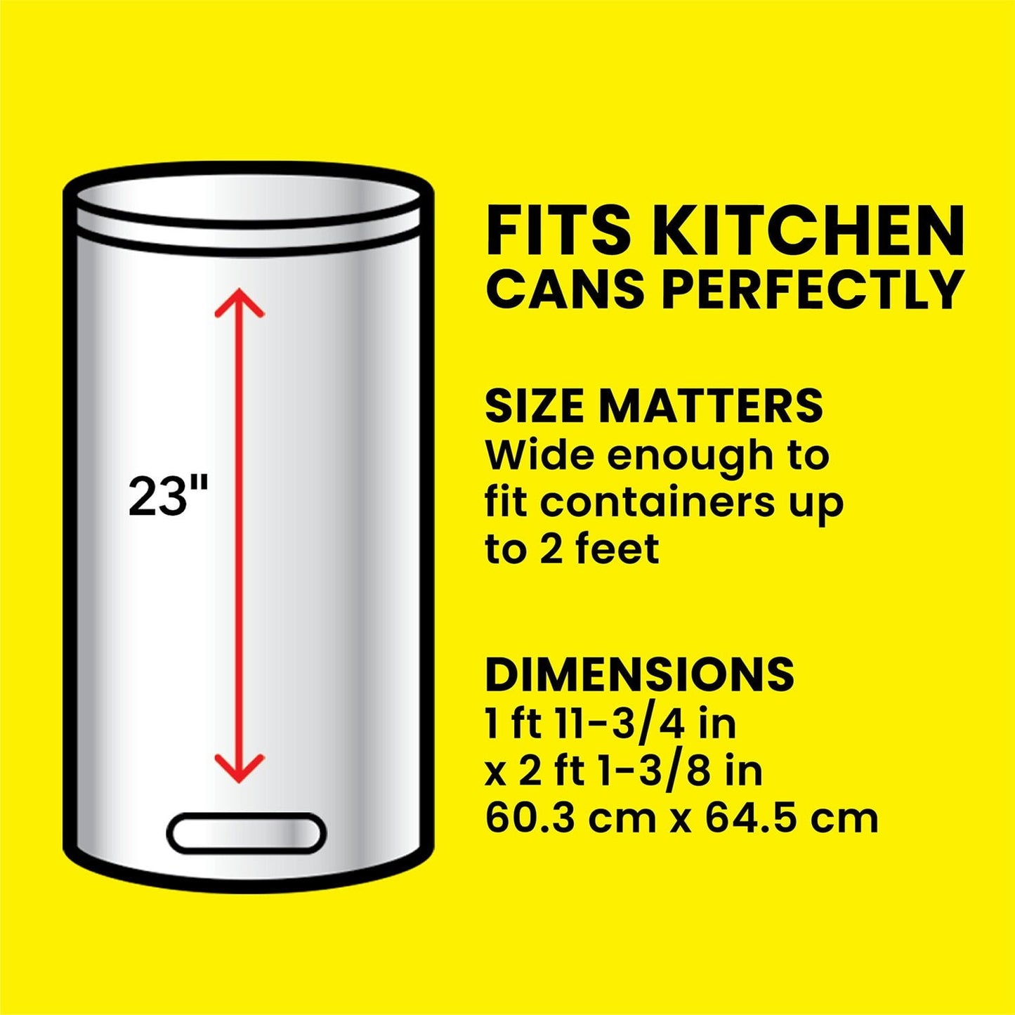 Glad ForceFlex MaxStrength with Clorox Tall Kitchen Drawstring Trash Bags, Lemon Fresh Scent, 13 Gallon, 120 ct.