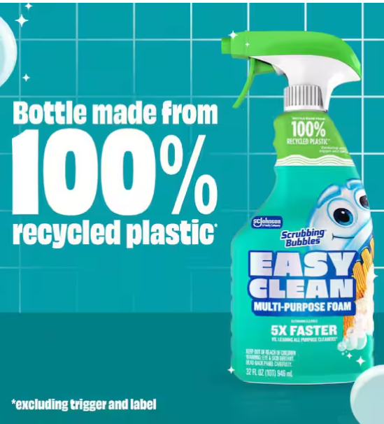 32 fl. oz. Easy Clean Multi-Purpose Foam Bathroom Cleaner (Trigger Spray)