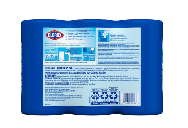 75-Count Crisp Lemon and Fresh Scent Bleach Free Disinfecting Cleaning Wipes (3-Pack)