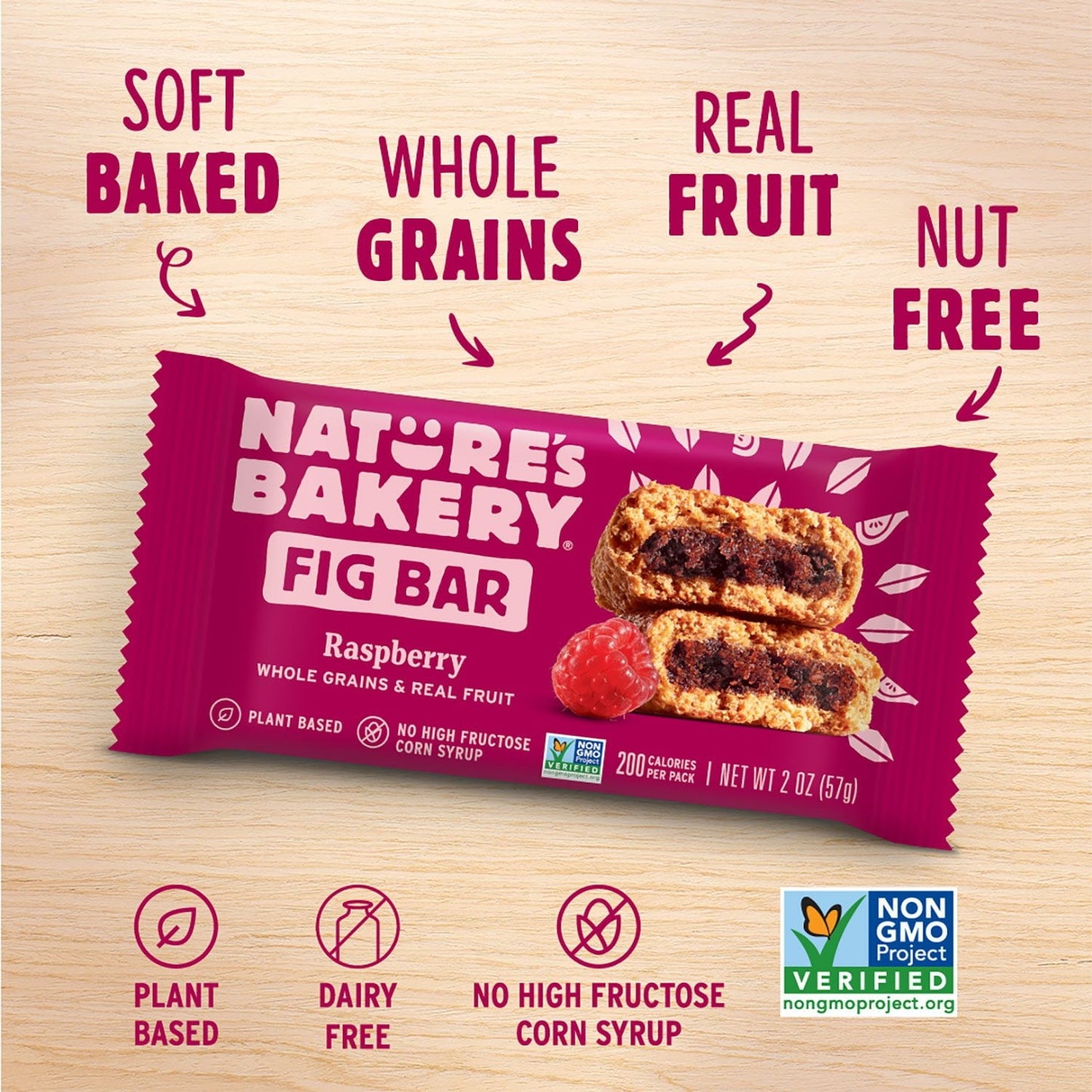 Nature’s Bakery Fig Bar Variety Pack, Blueberry & Raspberry – 2 oz Bars, 32 Pack