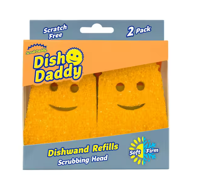 Dish Daddy All-Purpose Soap Dispensing Dishwand Sponge Refill (2-Pack)