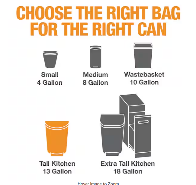 13 Gallon Reinforced Top Drawstring Fresh Scented Tall Kitchen Trash Bags with 20% PCR (200-Count)
