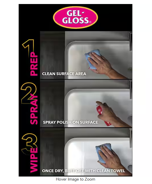 12 oz. One Step Fiberglass Aerosol Cleaner, Protector and Polish