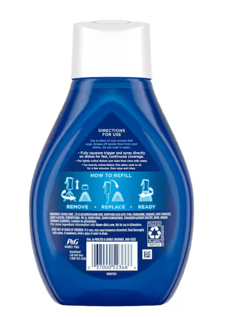 Platinum Powerwash Dish Spray 16 oz. Fresh Scent Dish Soap refill