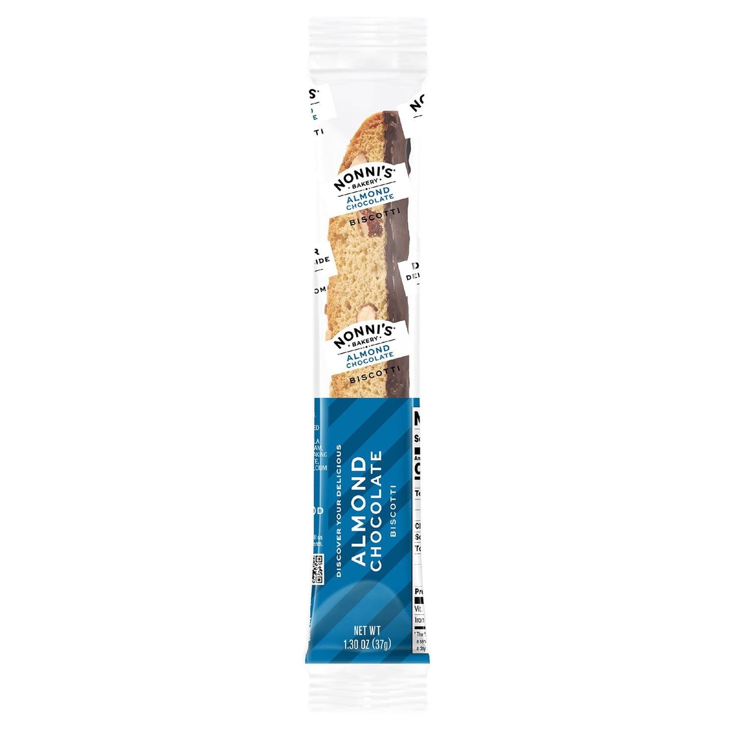 Nonni’s Almond Chocolate Biscotti – 24 Individually Wrapped Cookies