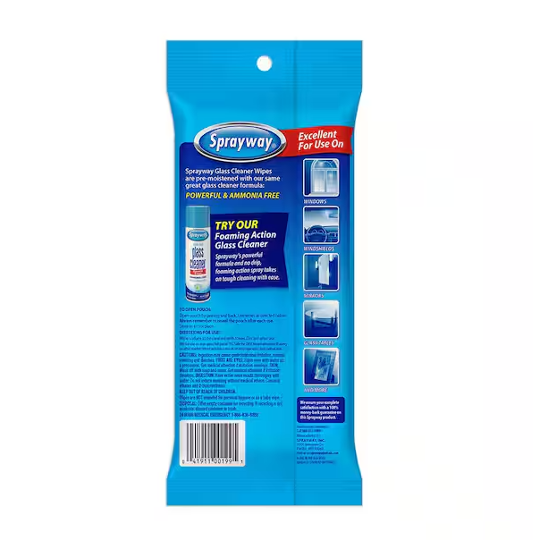 Glass Cleaner Wipes (20-Count)