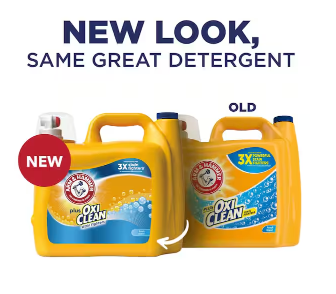 Fresh Scent Plus OxiClean Liquid Laundry Detergent, 128-Loads, 166.5 fl.oz.