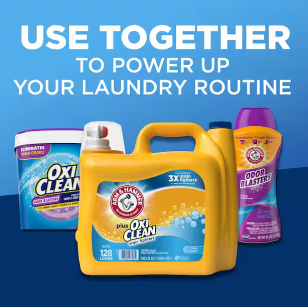 Fresh Scent Plus OxiClean Liquid Laundry Detergent, 128-Loads, 166.5 fl.oz.