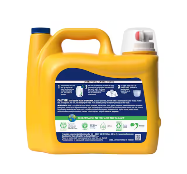 Fresh Scent Plus OxiClean Liquid Laundry Detergent, 128-Loads, 166.5 fl.oz.