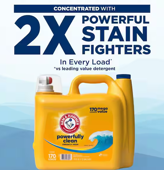 Clean Burst Dual HE Liquid Laundry Detergent, 170-Loads, 170 fl.oz.