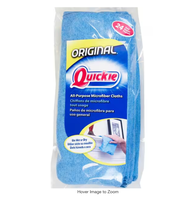 14 in. x 14 in. Microfiber Towels (2 x 24-Pack)