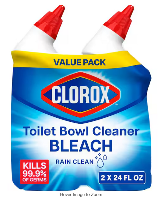 24 oz. Rain Clean Toilet Bowl Cleaner with Bleach (2-Pack)