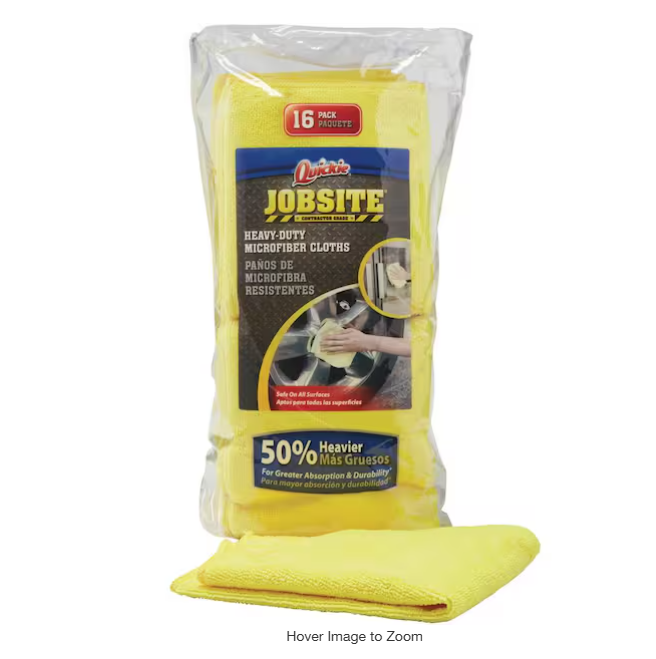Jobsite Heavy-Duty Microfiber Cloth (16-Pack)