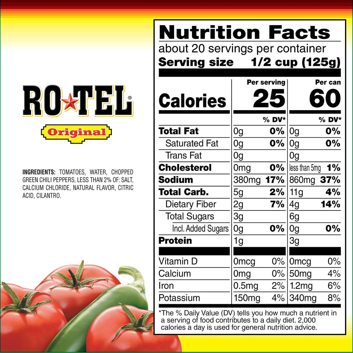 RO-TEL Diced Tomatoes & Green Chilies – 10 oz (8-Pack)