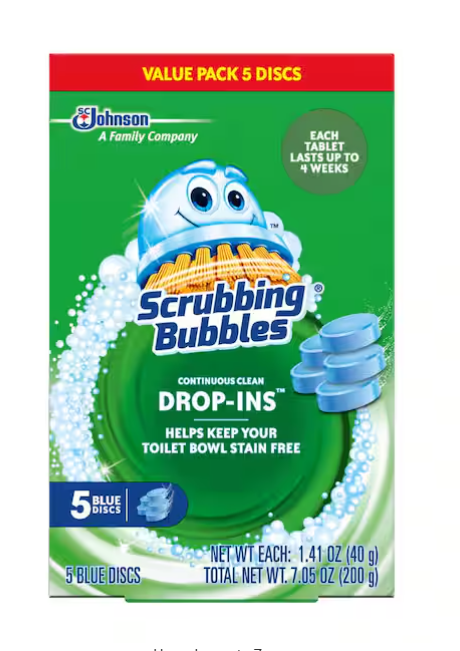 Continuous Clean Toilet Bowl Cleaner Drop-Ins Discs (5-Count)