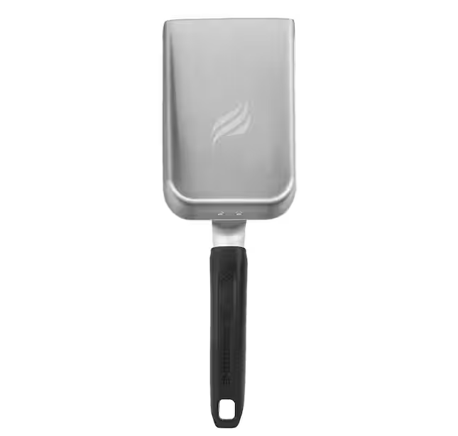 Black/Grey Stainless Steel Griddle Scoop Cooking Accessory