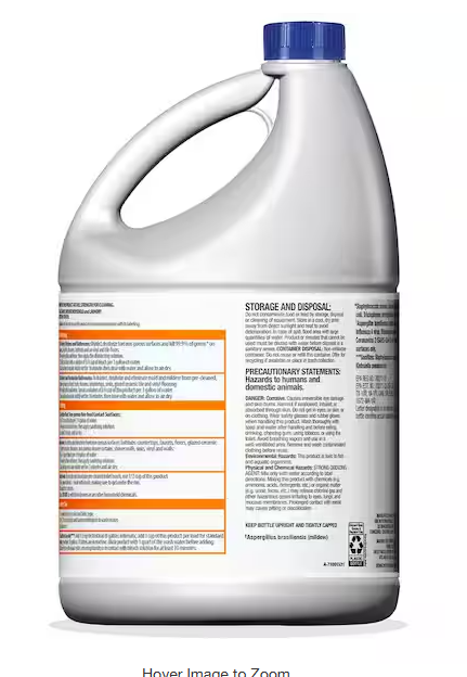 121 oz. Concentrated Germicidal Disinfecting Liquid Bleach Cleaner