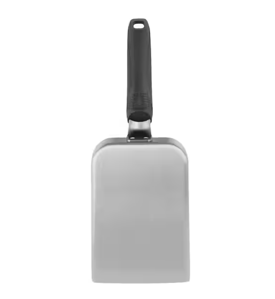 Black/Grey Stainless Steel Griddle Scoop Cooking Accessory