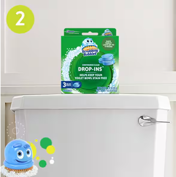 Continuous Clean Toilet Bowl Cleaner Drop-Ins Discs (5-Count)