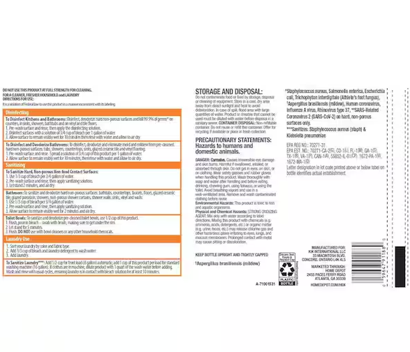 121 oz. Concentrated Germicidal Disinfecting Liquid Bleach Cleaner