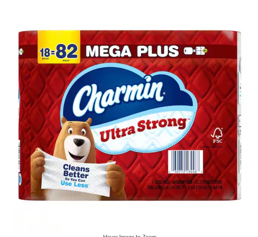 Ultra Strong Toilet Paper Roll (18 Mega Plus Rolls)