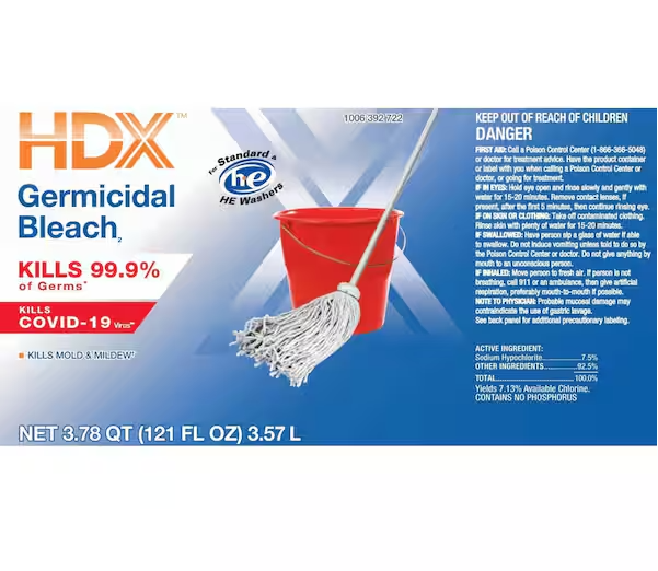 121 oz. Concentrated Germicidal Disinfecting Liquid Bleach Cleaner