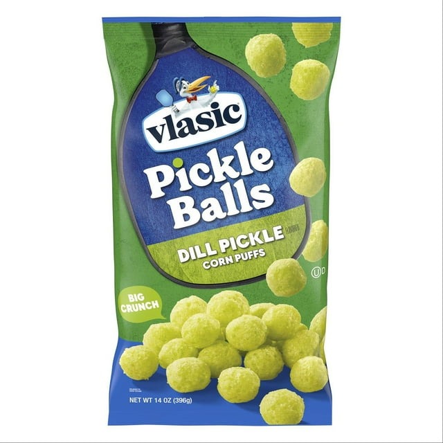 Vlasic Pickle Balls Dill Pickle Flavored Corn Puffs