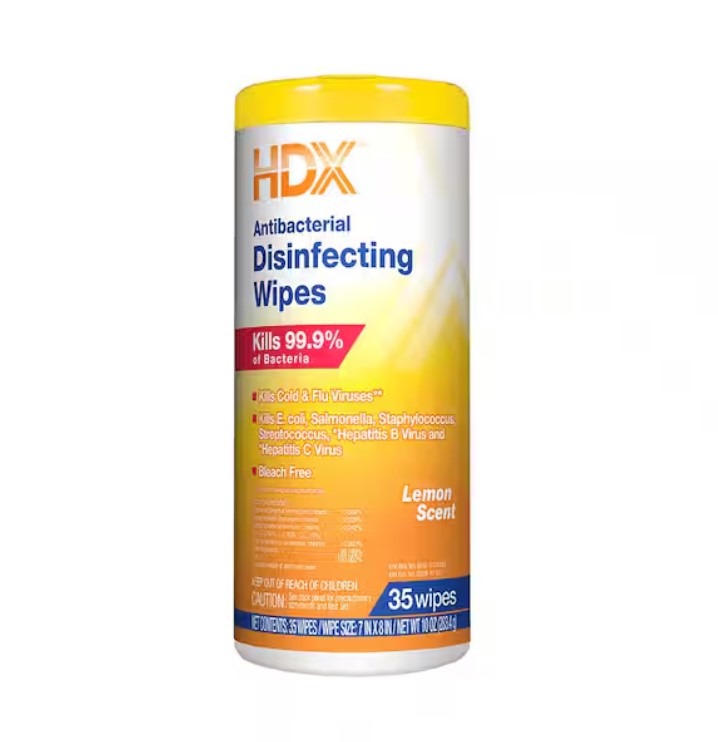 35-Count Fresh Scent and Lemon Scent Disinfecting Wipes (3-Pack)