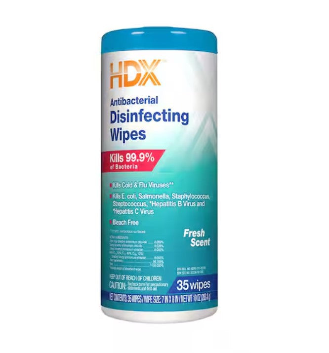 35-Count Fresh Scent and Lemon Scent Disinfecting Wipes (3-Pack)