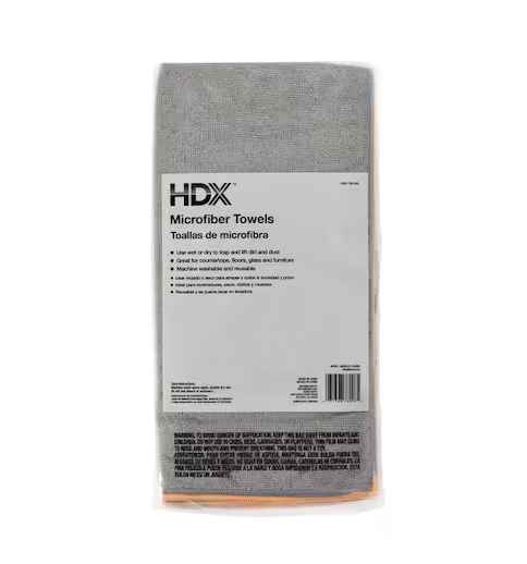 16 in. x 16 in. Multi-Purpose Microfiber Towel (24-Pack)