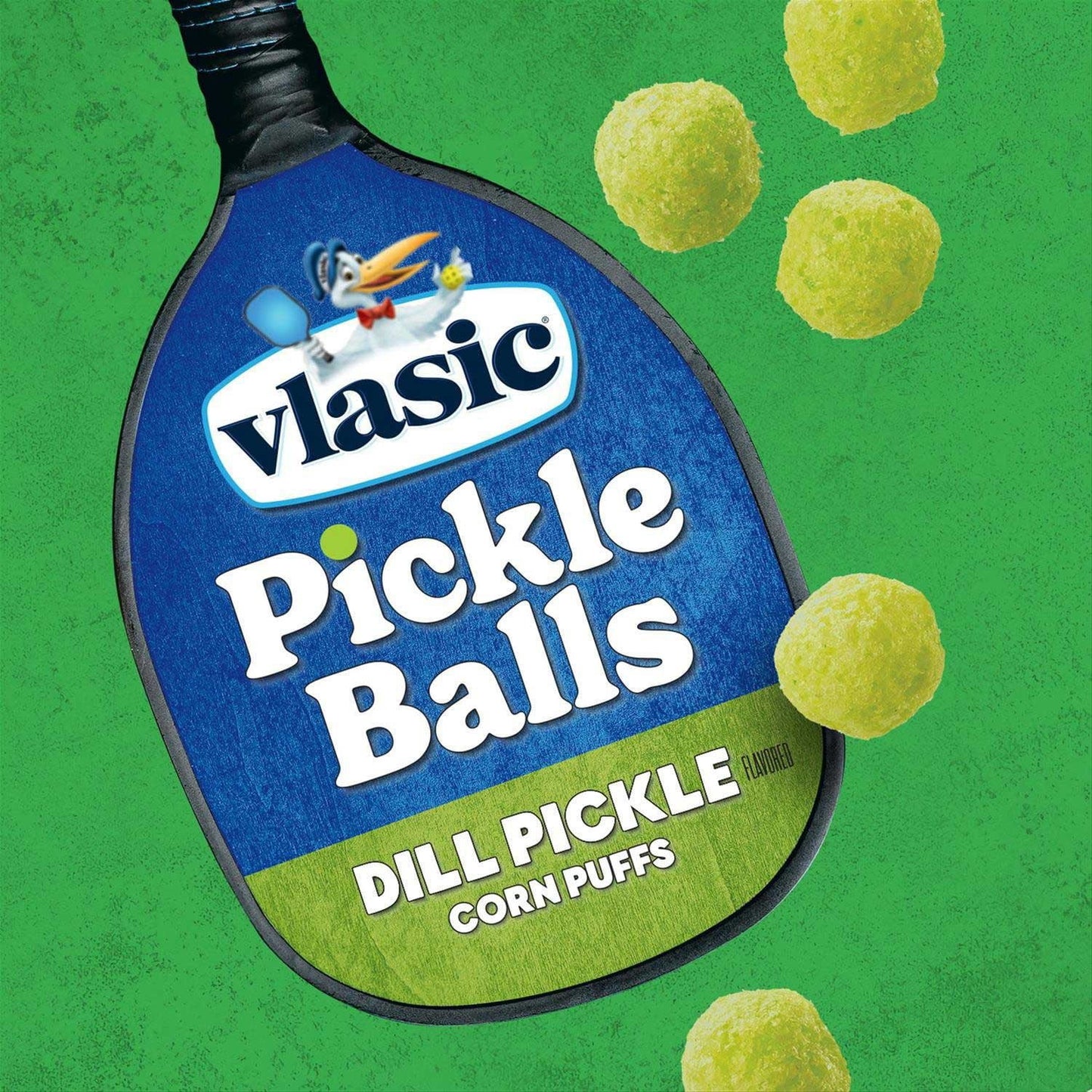 Vlasic Pickle Balls Dill Pickle Flavored Corn Puffs