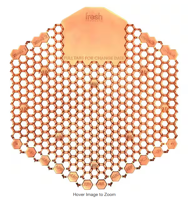 Orange Mango Scented Urinal Screen (10-Per Pack)