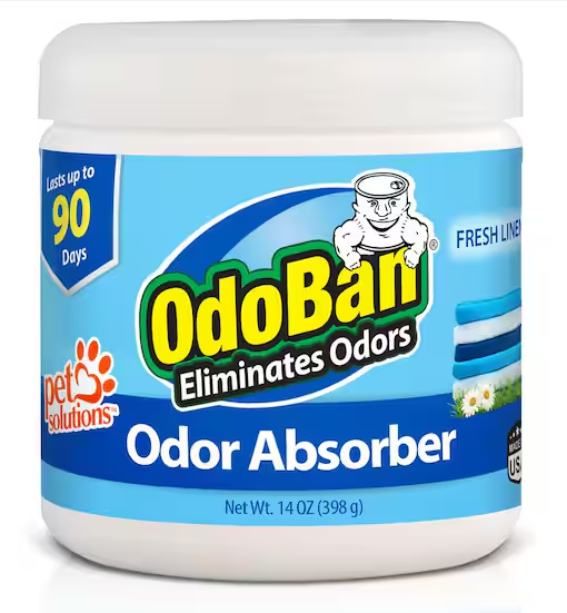 14 oz. Fresh Linen Solid Odor Absorber, Odor Eliminator for Smoke Odor & Musty Smell in Home, Bathroom, Pet Areas