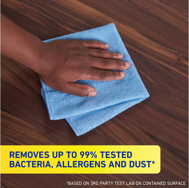 14 in. x 14 in. Microfiber Cloth Towels (24-Pack)