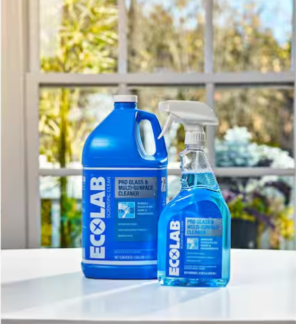 32 oz. Ammonia-Free Pro Glass Cleaner and Multi-Surface Cleaner Spray Bottle for Windows and Mirrors