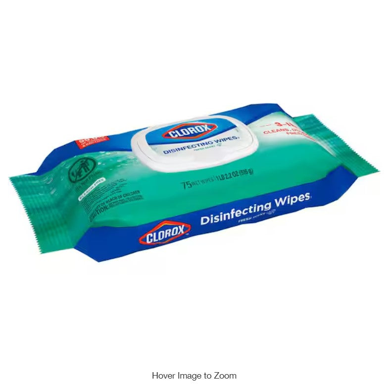 75-Count Fresh Scent Bleach Free Disinfecting Cleaning Wipes