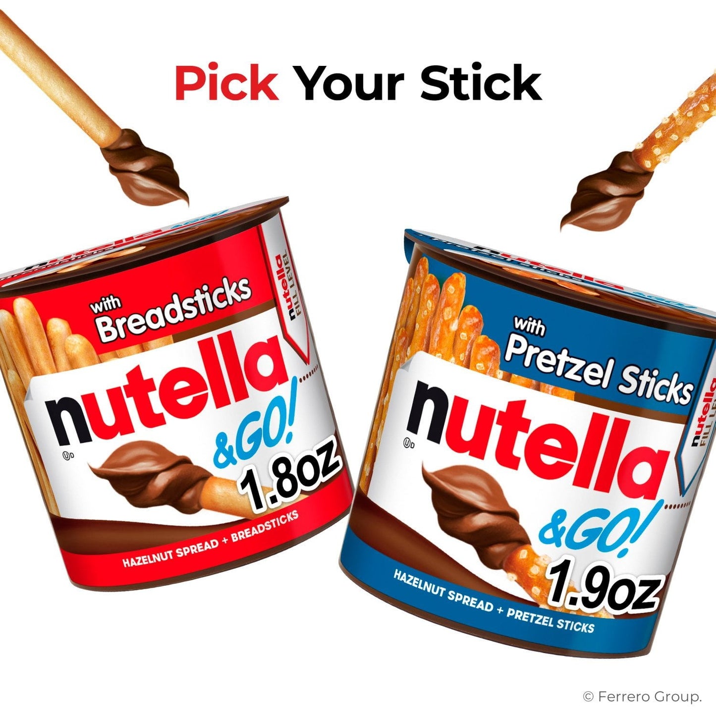 Nutella & GO! Hazelnut Spread with Breadsticks Snack Packs