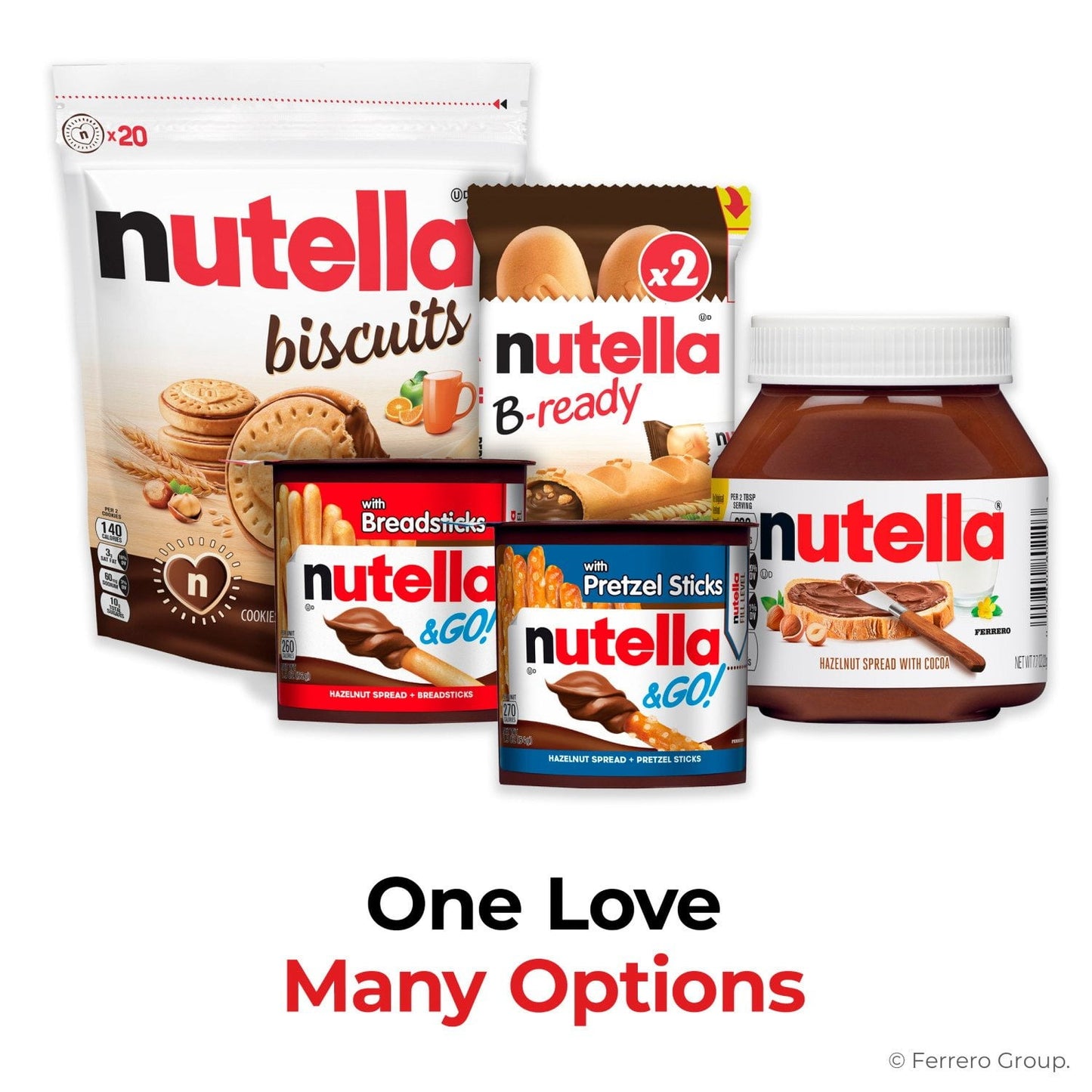 Nutella & GO! Hazelnut Spread with Breadsticks Snack Packs