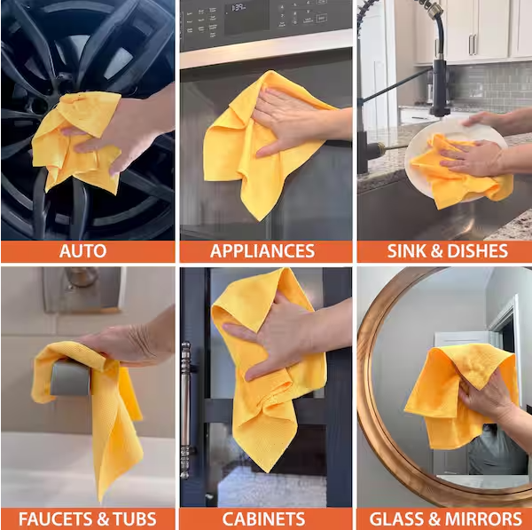 Easy-Tear 12 in. x 12 in. Microfiber Cloth Roll (50 count)
