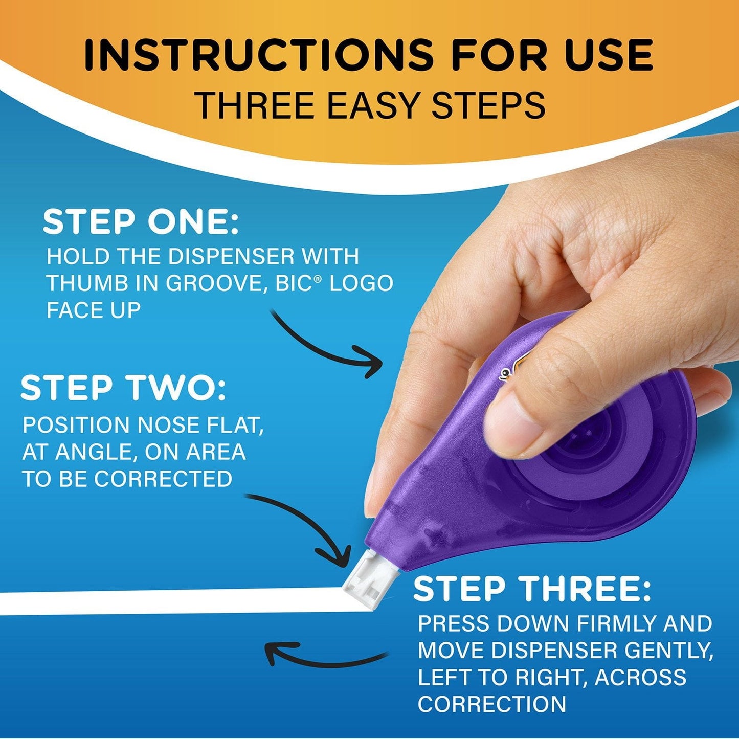BIC Wite-Out EZ Correct Correction Tape – Pack of 6